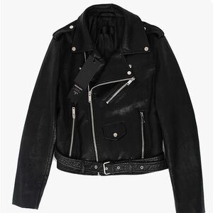 Faux Leather Moto Jacket